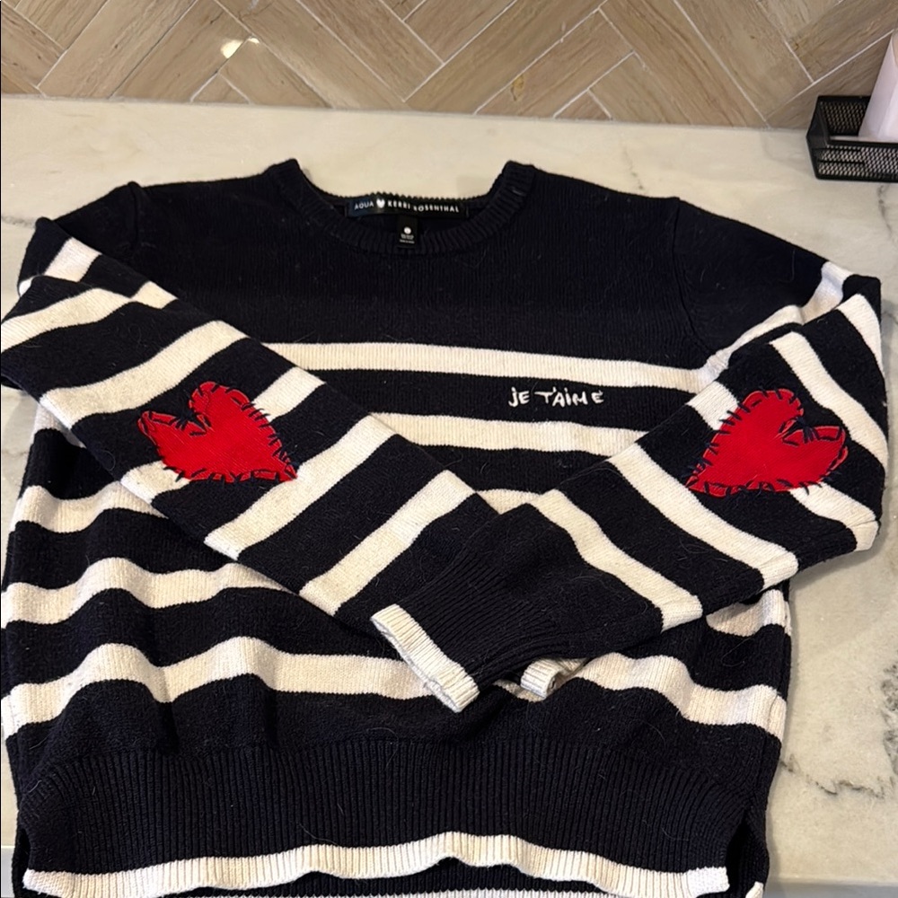 sweater Kerri rosenthal heart Bloomingdales